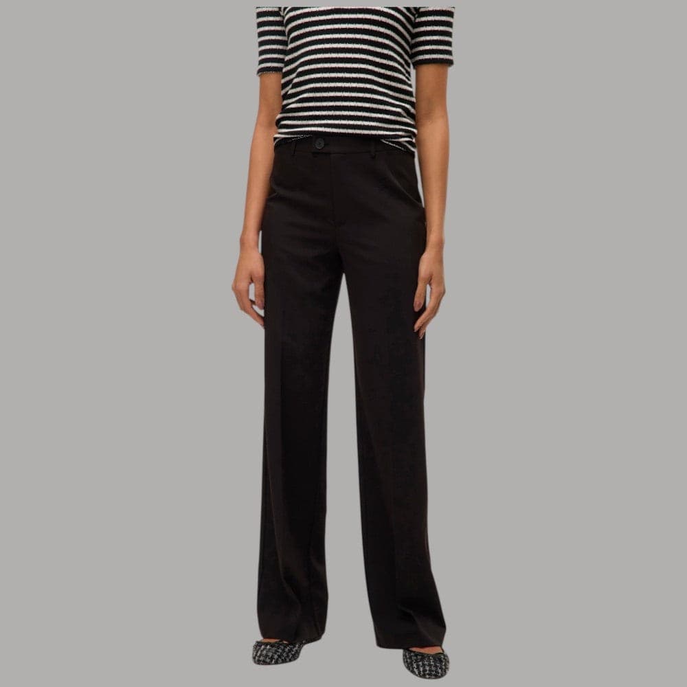 Pantaloni Vero Moda Texas straight fit a vita media con passanti - 3