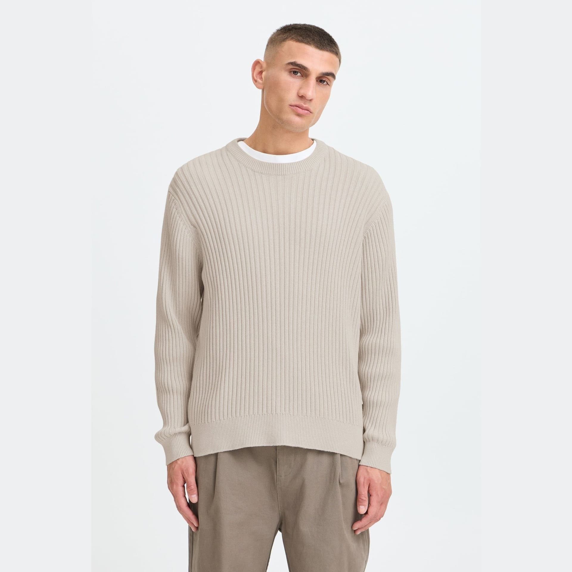 Maglione Solid Vasil Beige - 3