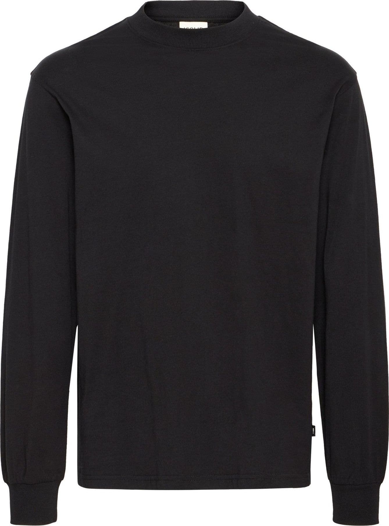 T-shirt Solid Reynaldo LS Black