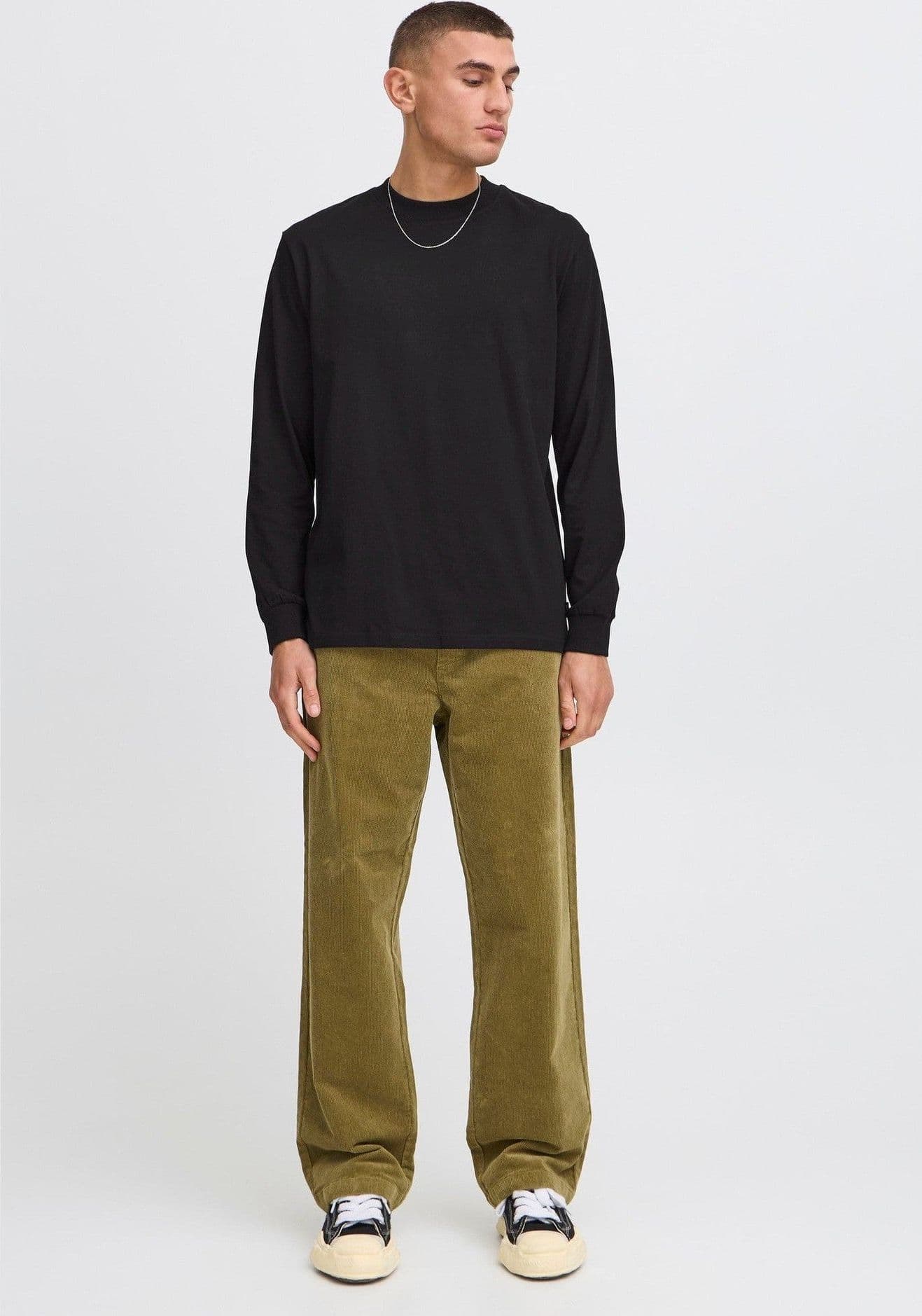T-shirt Solid Reynaldo LS Black - 3