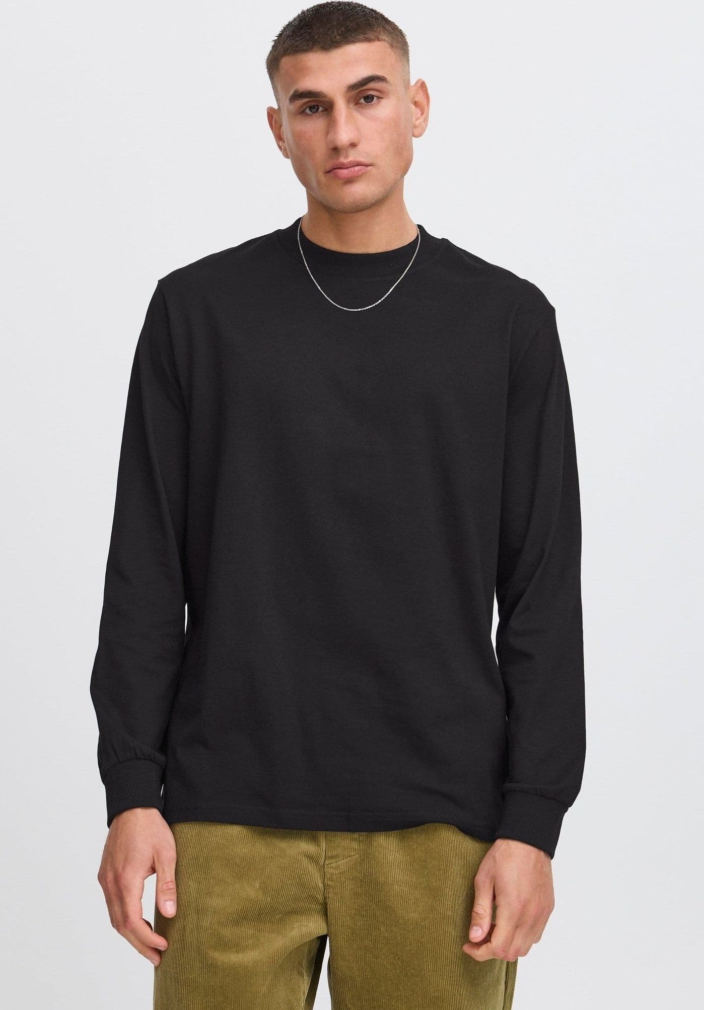 T-shirt Solid Reynaldo LS Black - 4