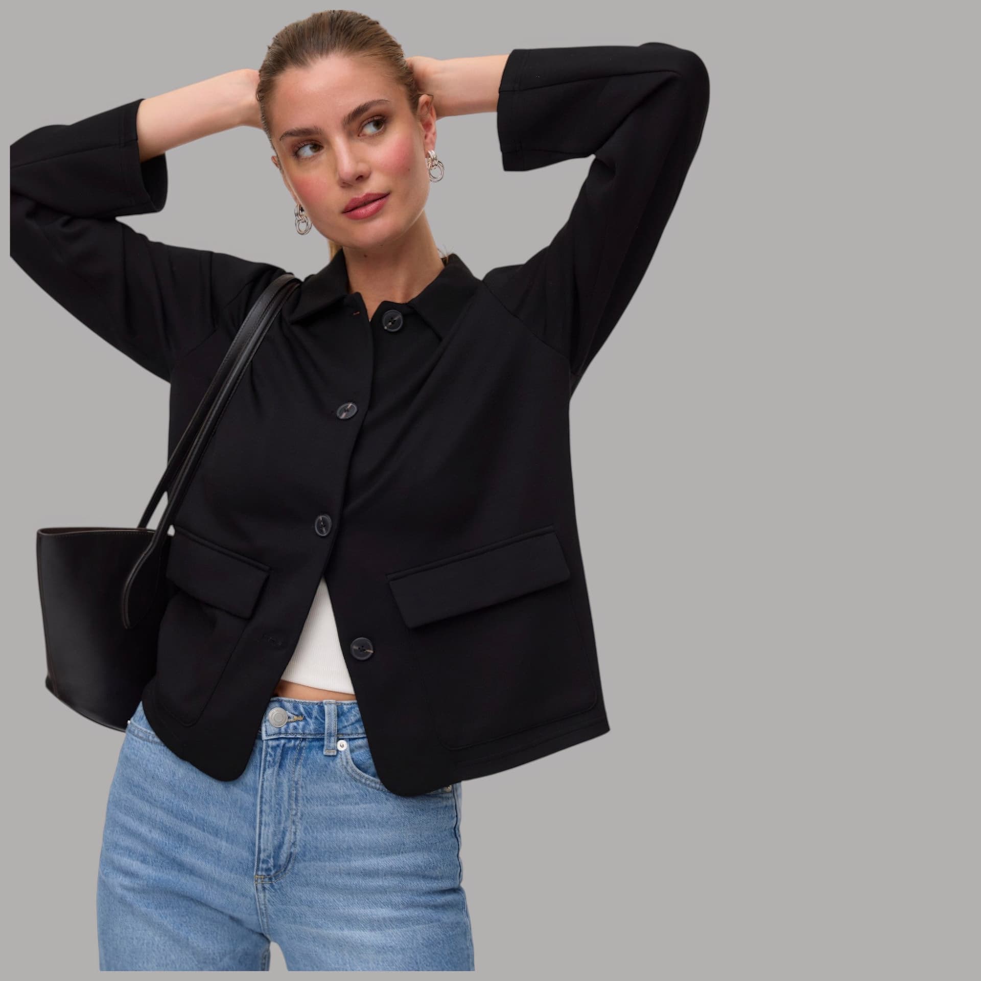 Giacca Vero Moda Bellis con collo paricollo e tasche frontali - 11
