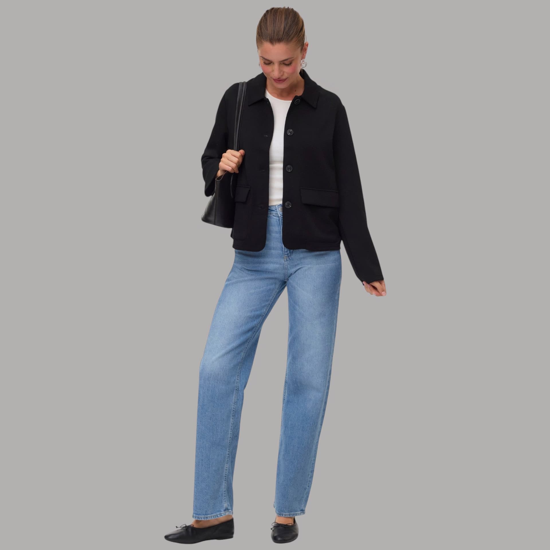 Giacca Vero Moda Bellis con collo paricollo e tasche frontali - 2