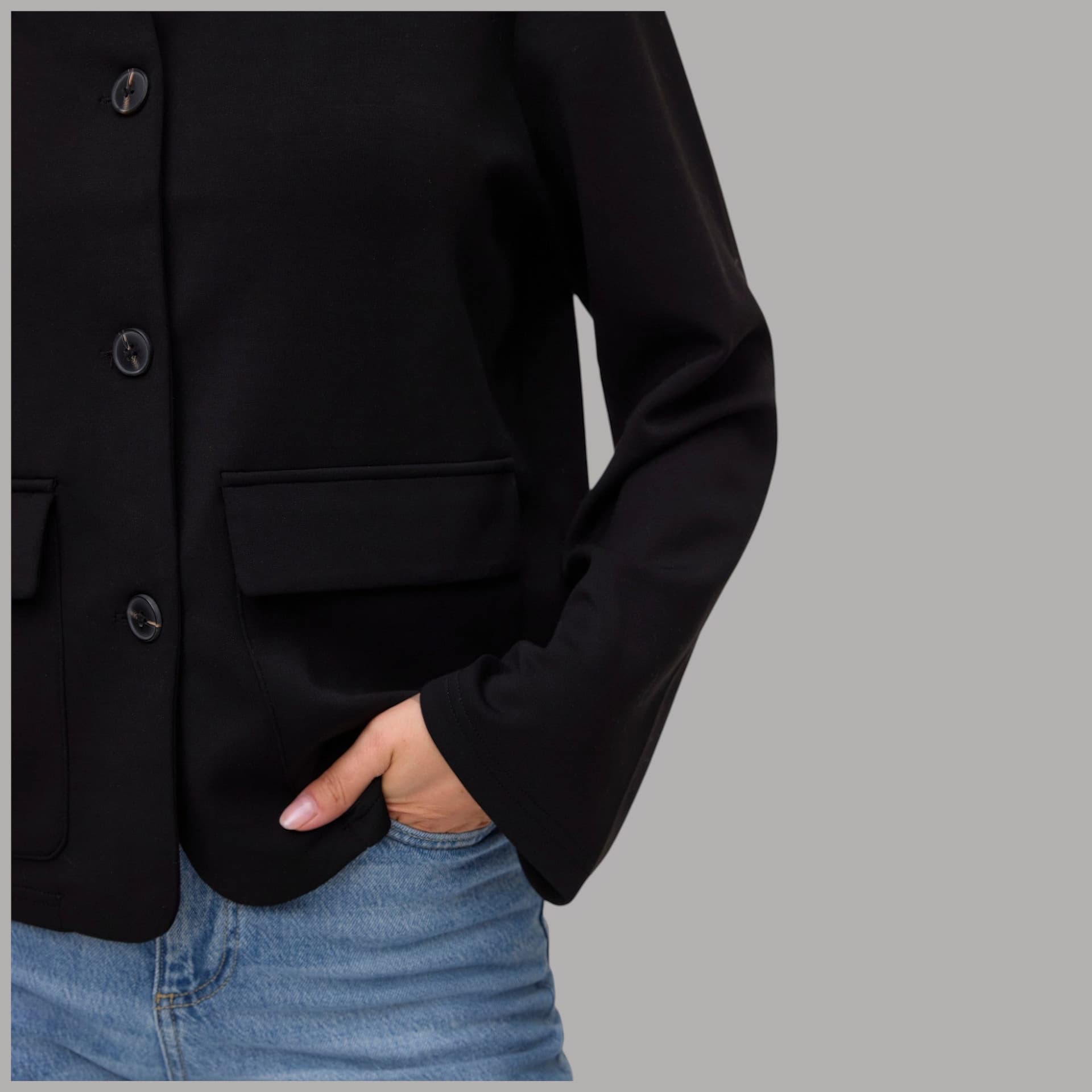 Giacca Vero Moda Bellis con collo paricollo e tasche frontali - 3