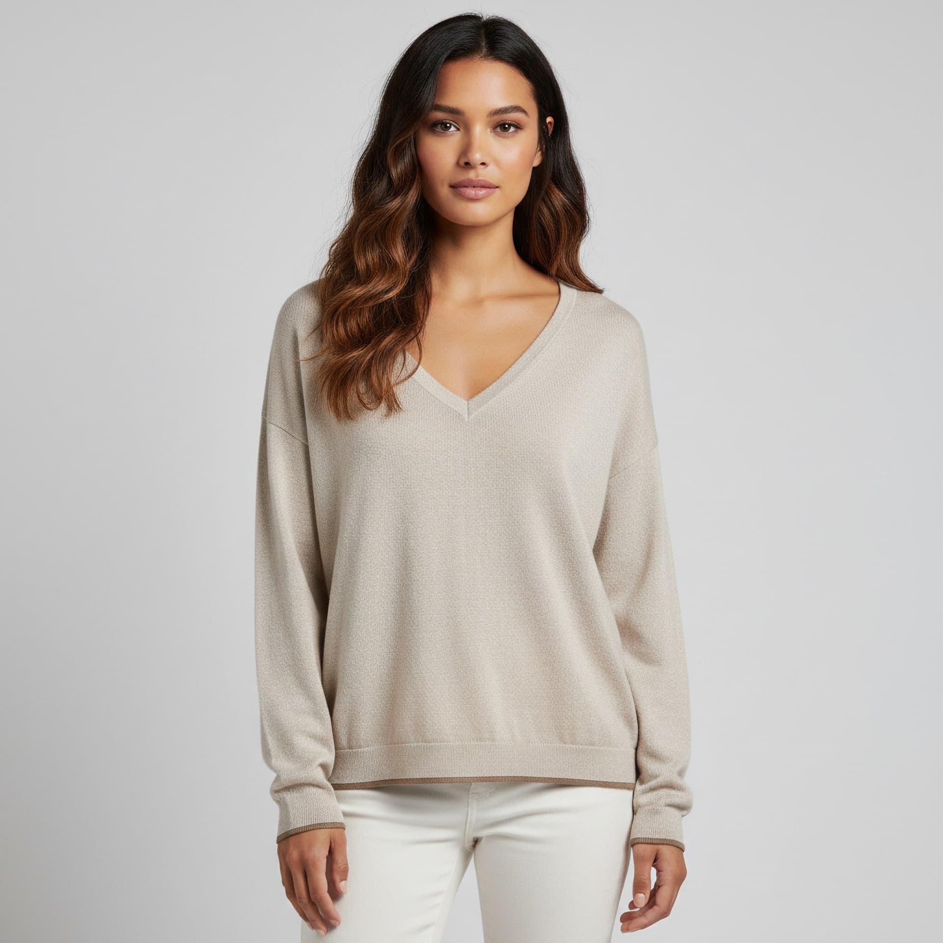 Pullover Vero Moda Bella scollo a V maniche lunghe regular fit - 7
