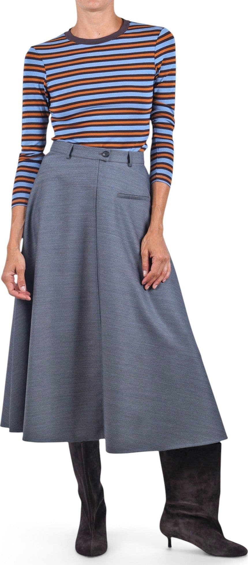 TELA Tela - Gonna - 480119 - Grigio - 2
