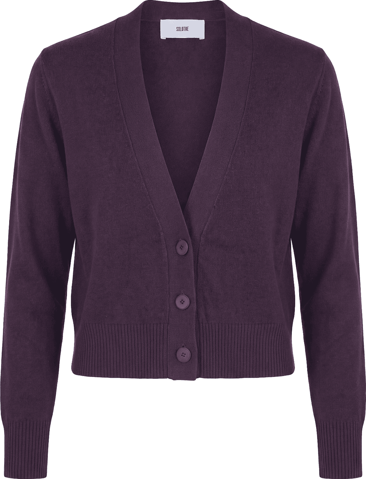 SOLOTRE Solotre - Cardigan - 480500 - Bordeaux - 7