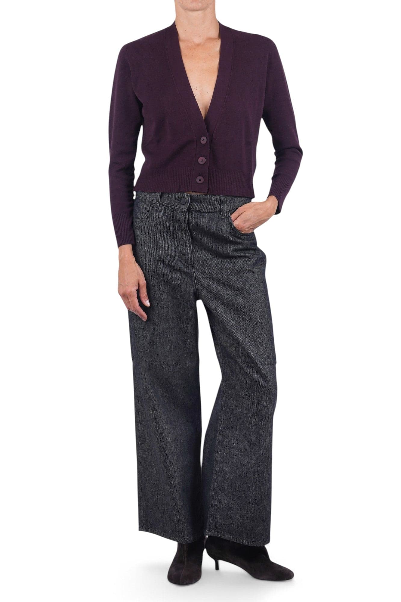 SOLOTRE Solotre - Cardigan - 480500 - Bordeaux - 2