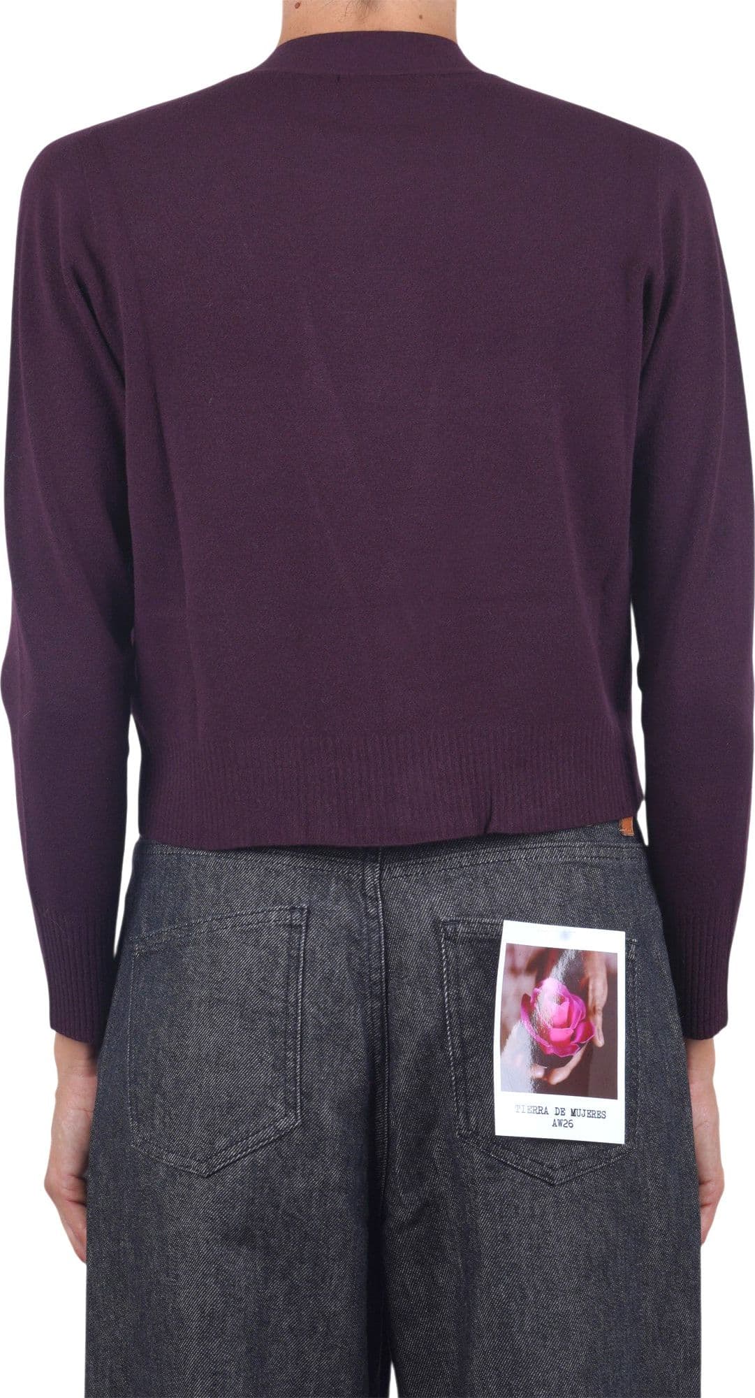 SOLOTRE Solotre - Cardigan - 480500 - Bordeaux - 5