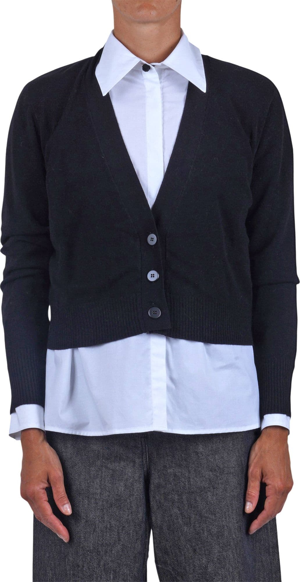 SOLOTRE Solotre - Cardigan - 480500 - Nero - 3