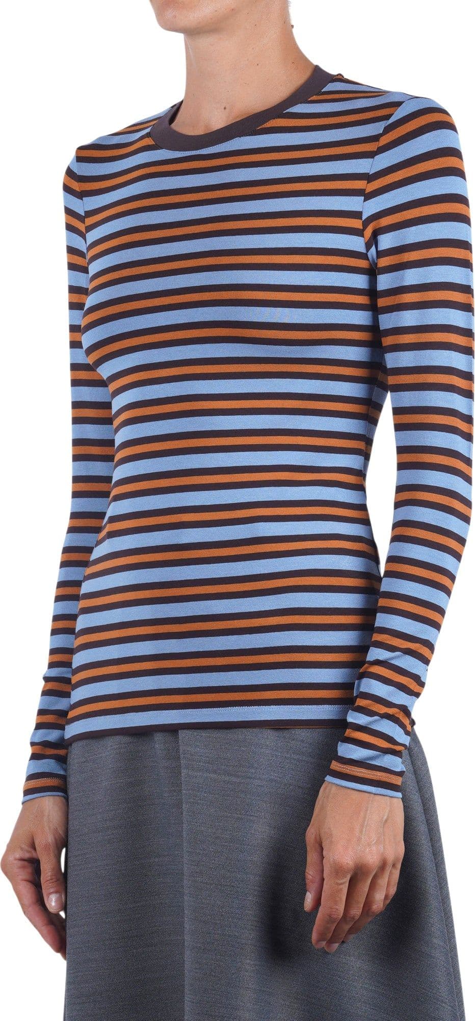 NIU  - T-shirt - 480649 - Azzurro/Ruggine - 4