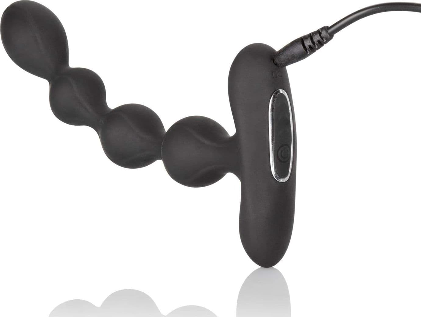 Plug anale Eclipse 16 cm flessibile a perle  12 funzioni silicone nero USB - 8