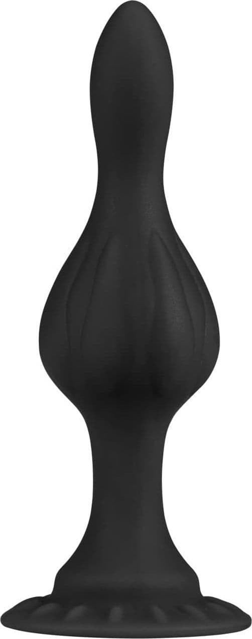 Plug anale BOB super size S nero circa morbido con ventosa e rilievi stimolanti - 3