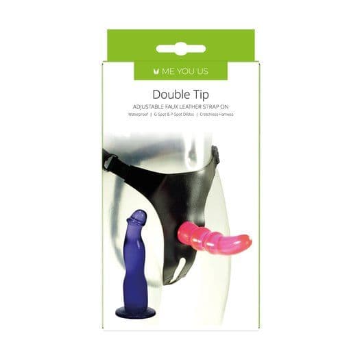 Me You Us Double Tip Strap On 2 Dildo 18/18,5 cm Imbracatura Regolabile - 8
