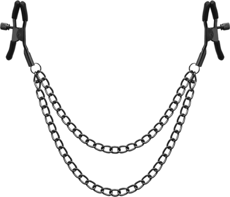 Pinze per capezzoli premium BENGME nere ideale per giochi BDSM fetish bondage - 3