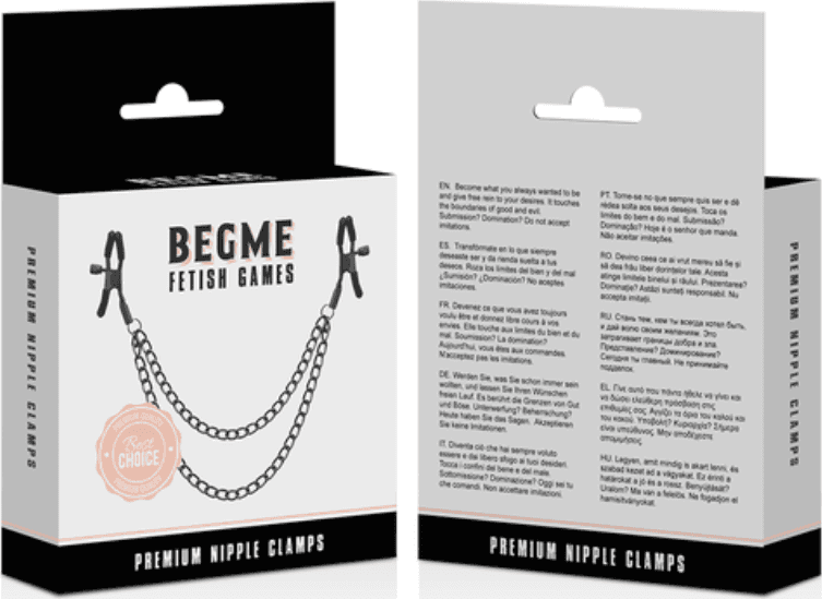 Pinze per capezzoli premium BENGME nere ideale per giochi BDSM fetish bondage - 4