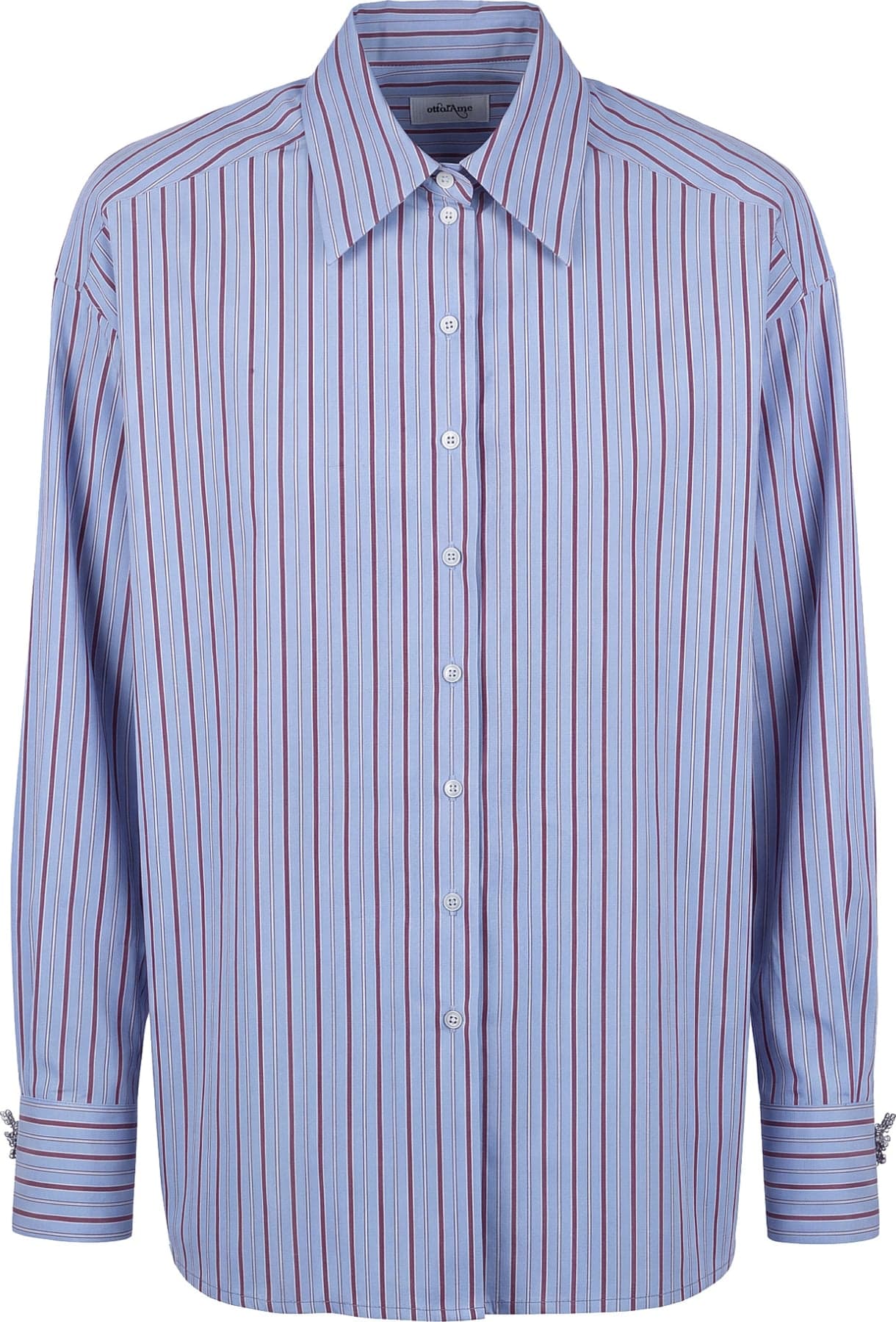 OTTOD'AME Ottod'ame - Camicia - 480363 - Azzurro/Rosso - 7