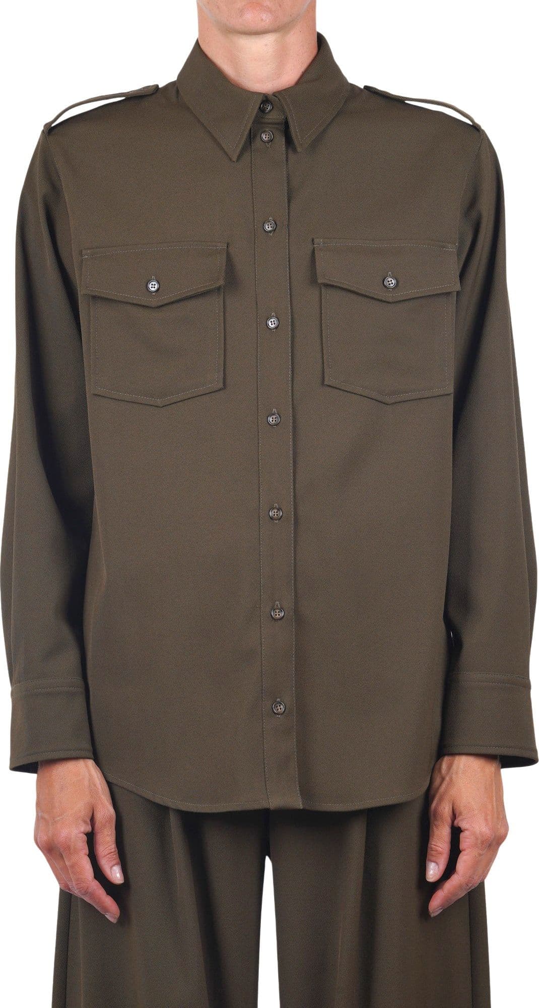 OTTOD'AME Ottod'ame - Camicia - 480354 - Oliva - 3