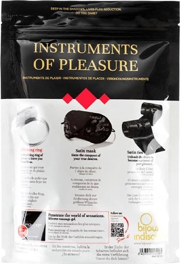 Kit Set BDSM Maschera + Manette + ring idea regalo ideale per neofiti  fetish - 10