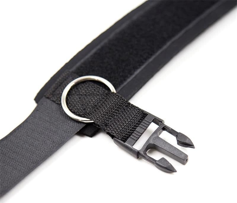 LateToBed BDSM Ankle Cuffs Cavigliere Neoprene Velcro Regolabili Nero - 5