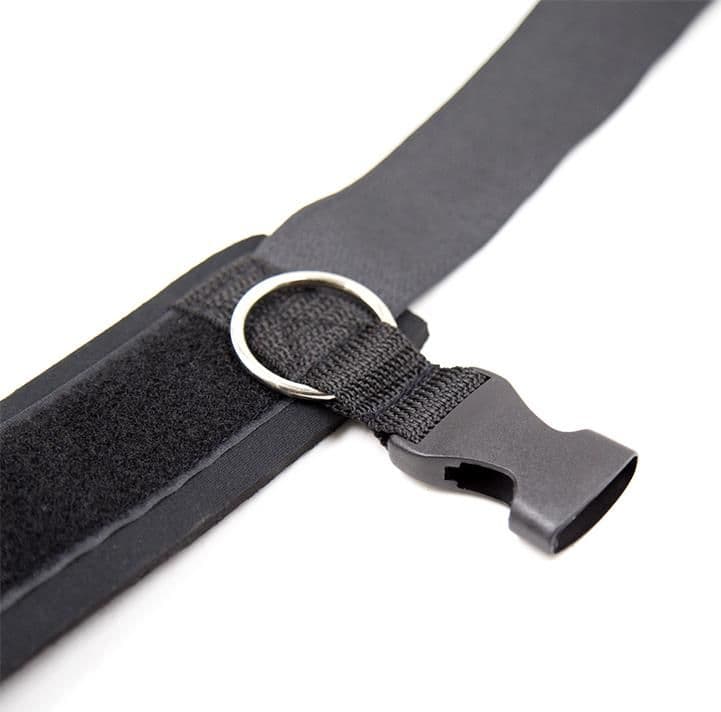LateToBed BDSM Ankle Cuffs Cavigliere Neoprene Velcro Regolabili Nero - 6