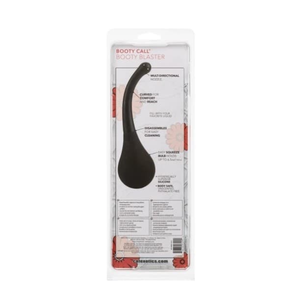 Doccia anale XL  curva  CalExotics Booty  Anale Nero TPR Large circa 24 - 16 cm - 3