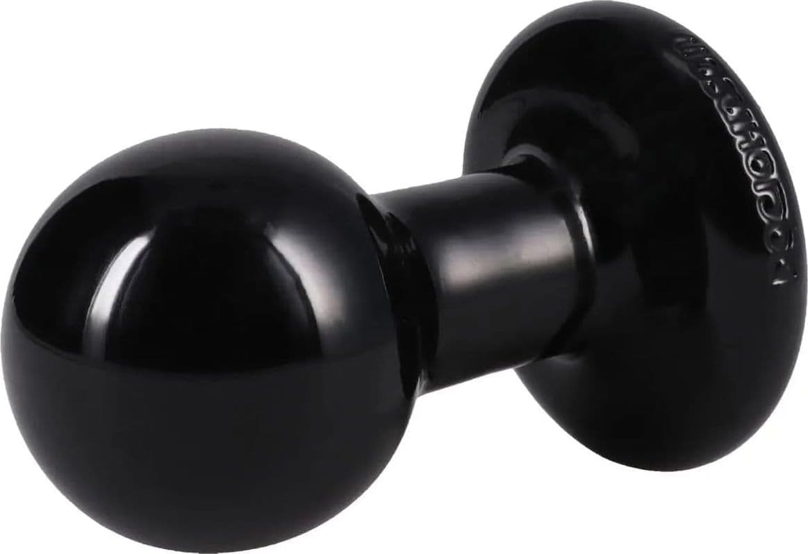Doc Johnson Round Butt Plug Small Nero PVC 9 cm circa  USA plug anale a palla - 4