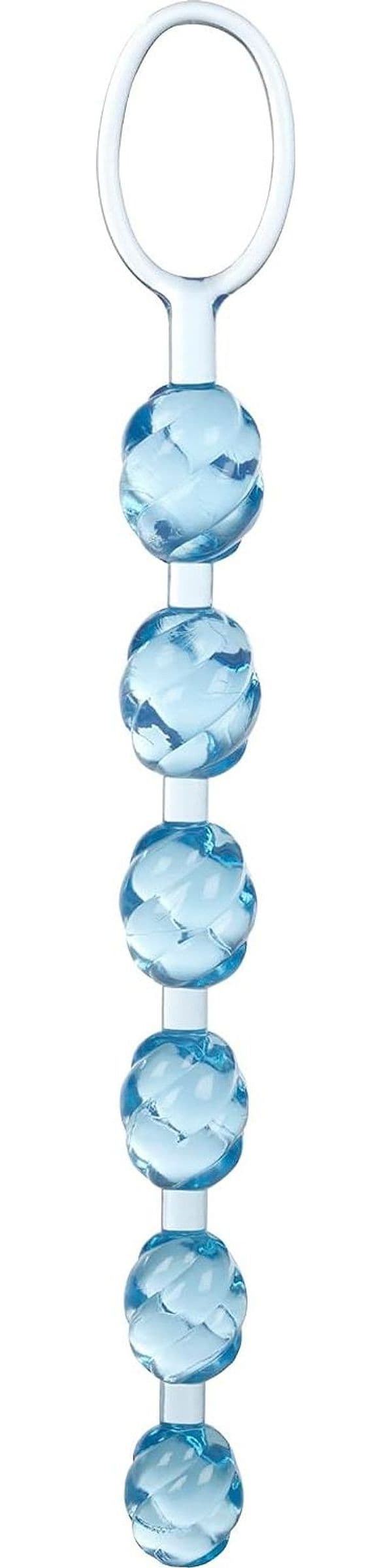 Plug anale 20 CM Swirl 6 perle progressive sonda flessibile stimolante anello - 3