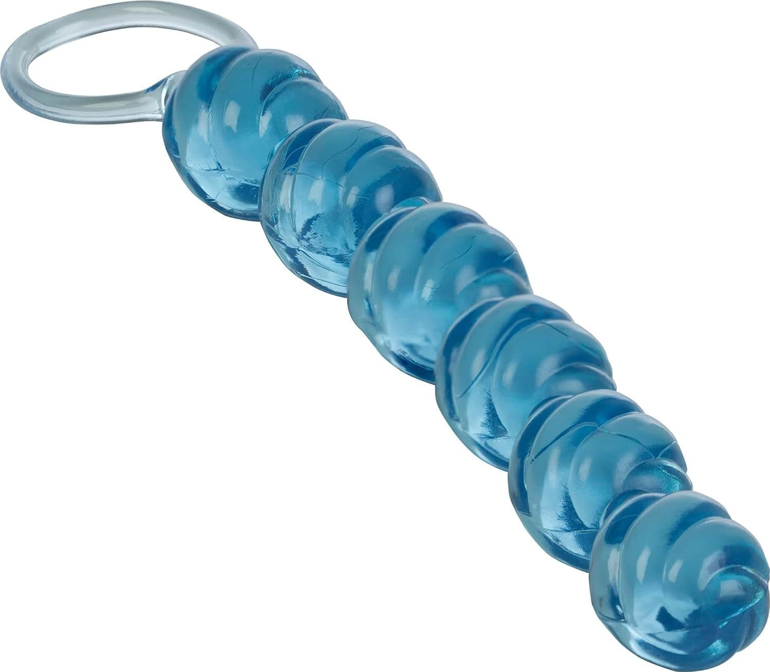 Plug anale 20 CM Swirl 6 perle progressive sonda flessibile stimolante anello - 4