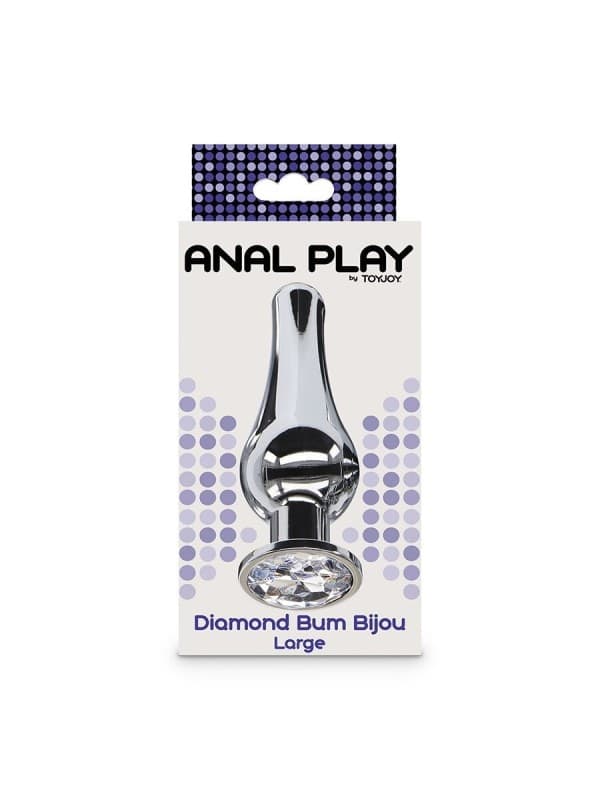 ToyJoy Diamond Bum Bijou Large 13 cm Plug Anale Alluminio Gioiello Ø 3 cm - 2