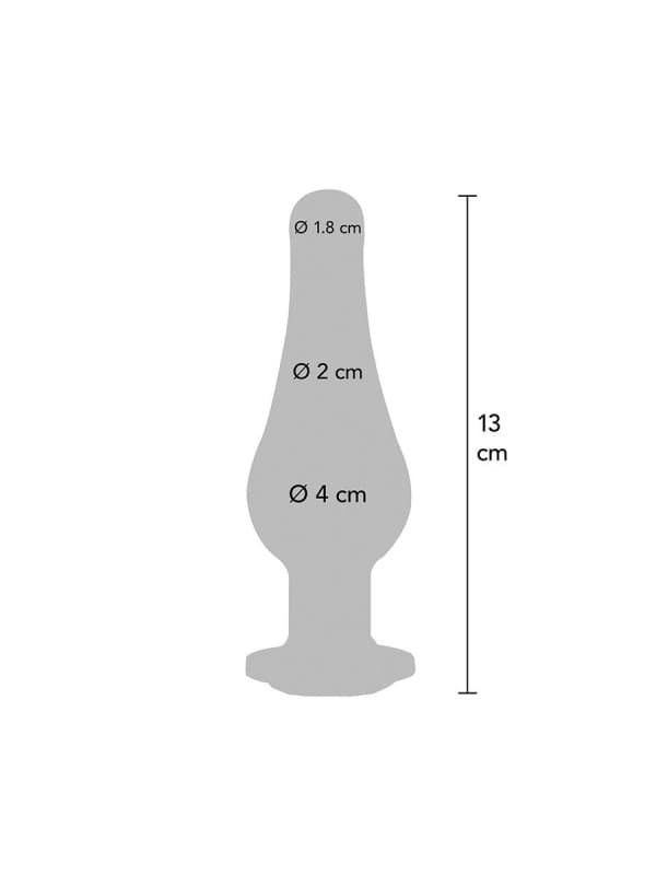 ToyJoy Diamond Bum Bijou Large 13 cm Plug Anale Alluminio Gioiello Ø 3 cm - 3