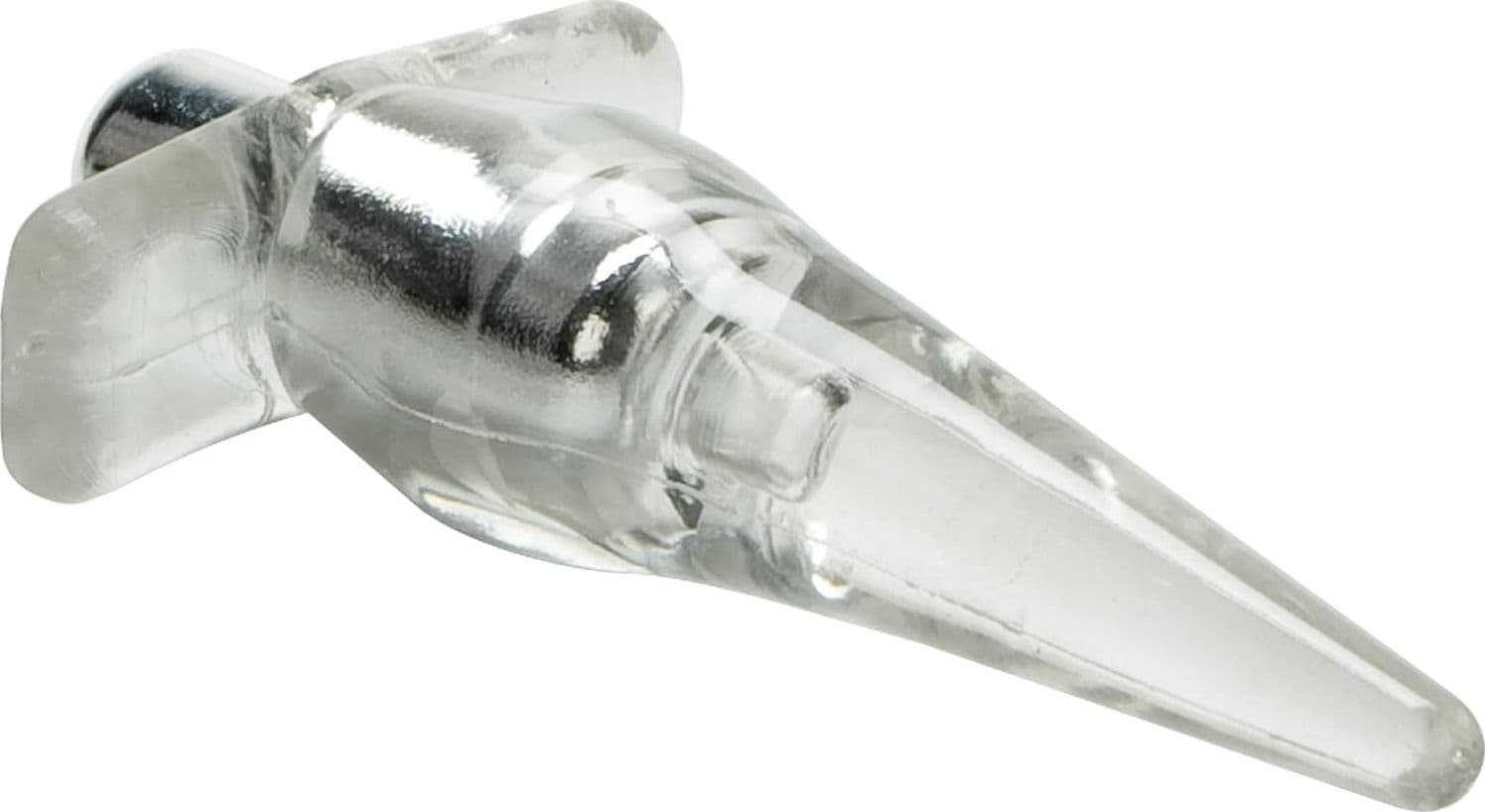 Plug anale vibrante 12 / 10 cm trasparente Tease waterproof vibrazioni 10 x USB - 2