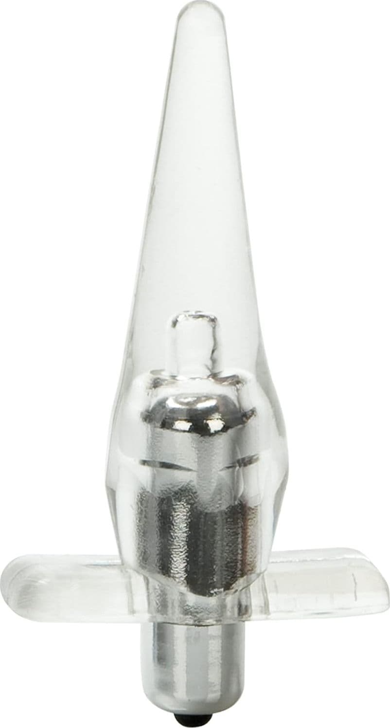 Plug anale vibrante 12 / 10 cm trasparente Tease waterproof vibrazioni 10 x USB - 5