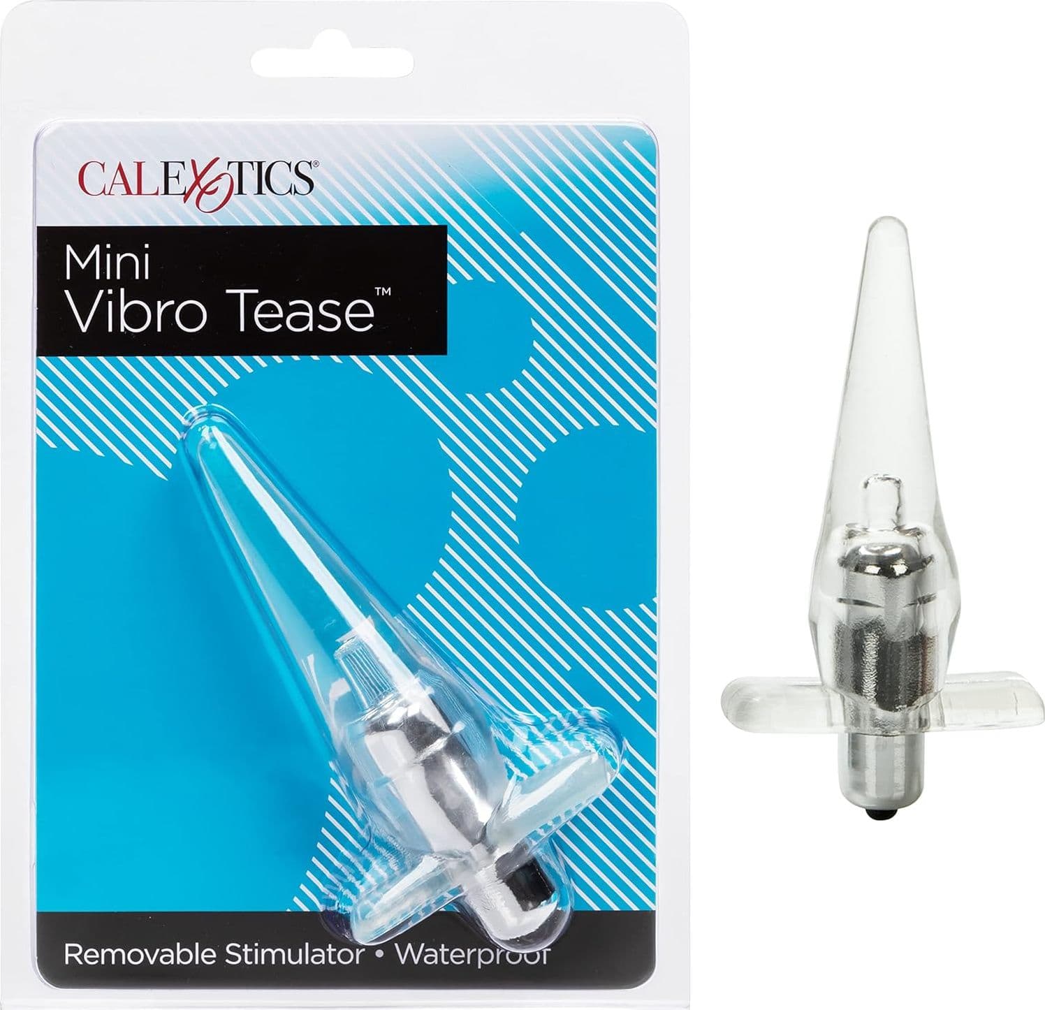 Plug anale vibrante 12 / 10 cm trasparente Tease waterproof vibrazioni 10 x USB - 6