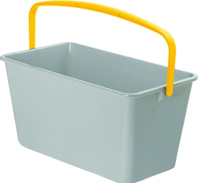 Secchio rettangolare 'squizzo'   lt. 15 - cm 44 x 26 x 22 privo di angoli vivi. - 2