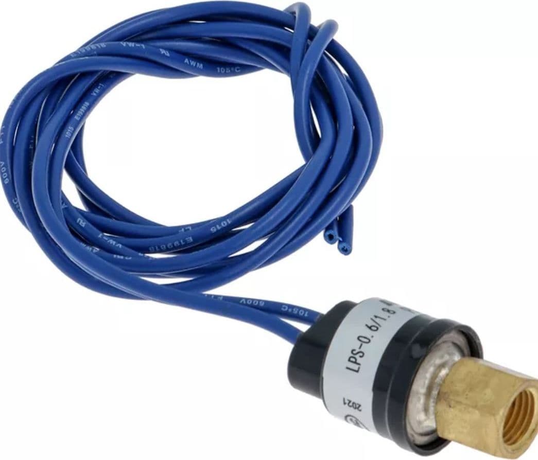 MINIPRESSOSTATO RANCO LPS-1 7-3 4 LP  1/4”  cavo 1 mt  apre  1.7 bar off 3.4 bar - 2