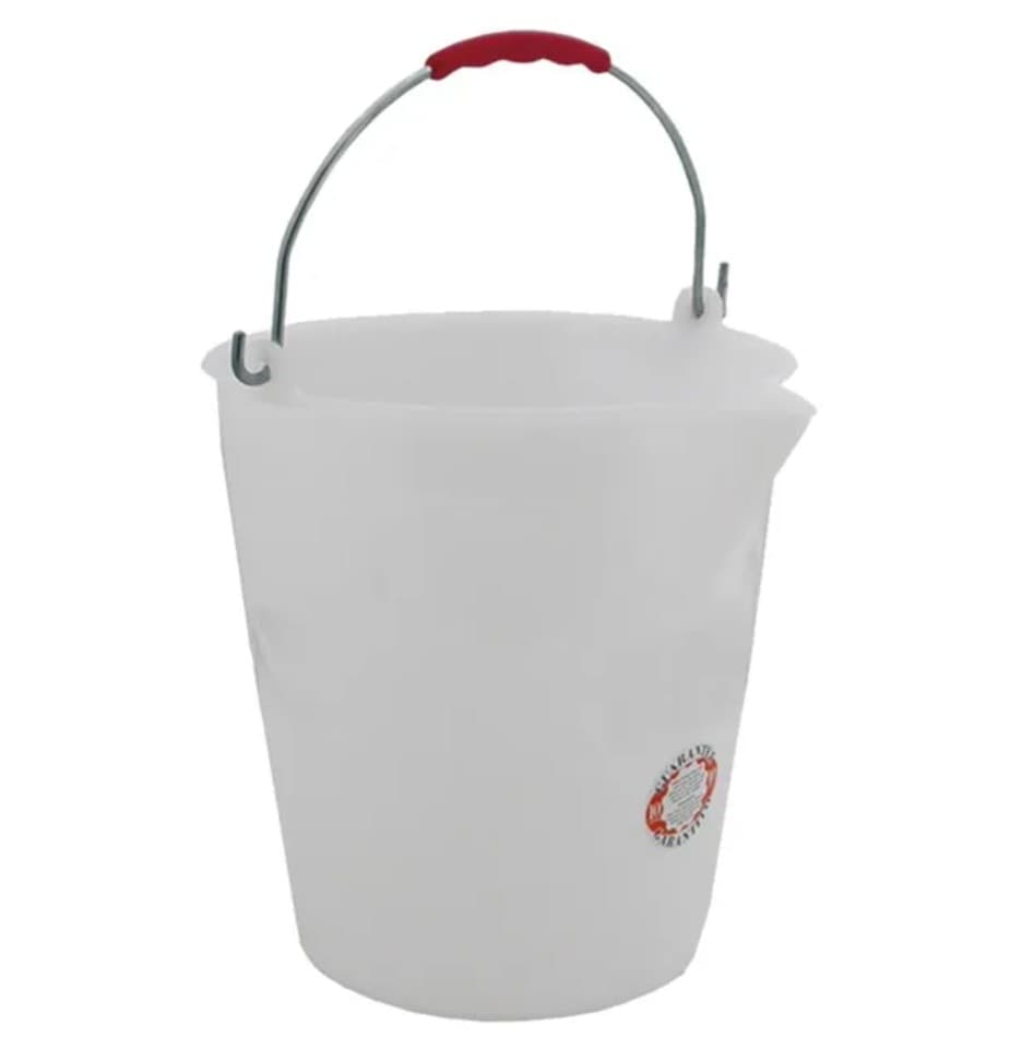 Secchio in plastica con becco manico in metallo lt. 12 tacche interne ogni litro - 2