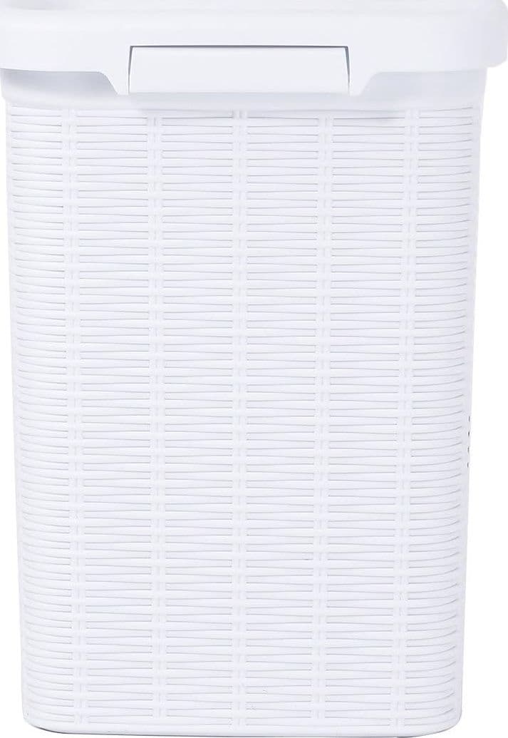 Pattumiera elegance in polipropilene - cm.31x27,5x39h. - colore bianco 20 lt - 3