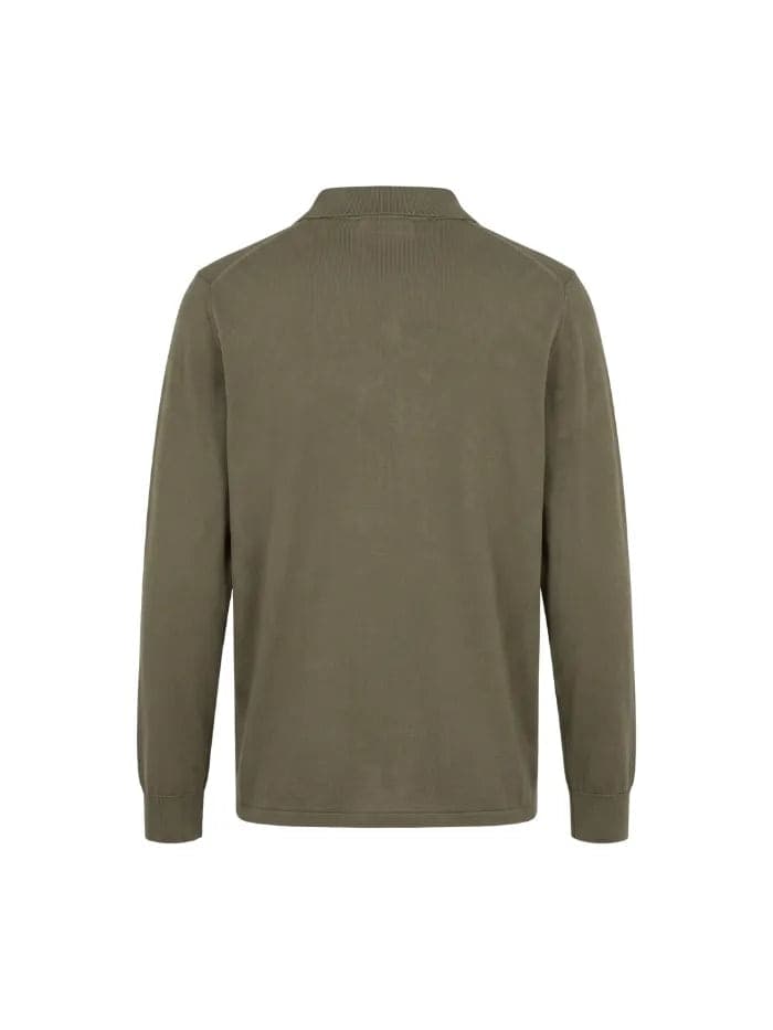 Polo Camo Green 180g Fine Piqué Cotone Made in Italy | Horda - 3
