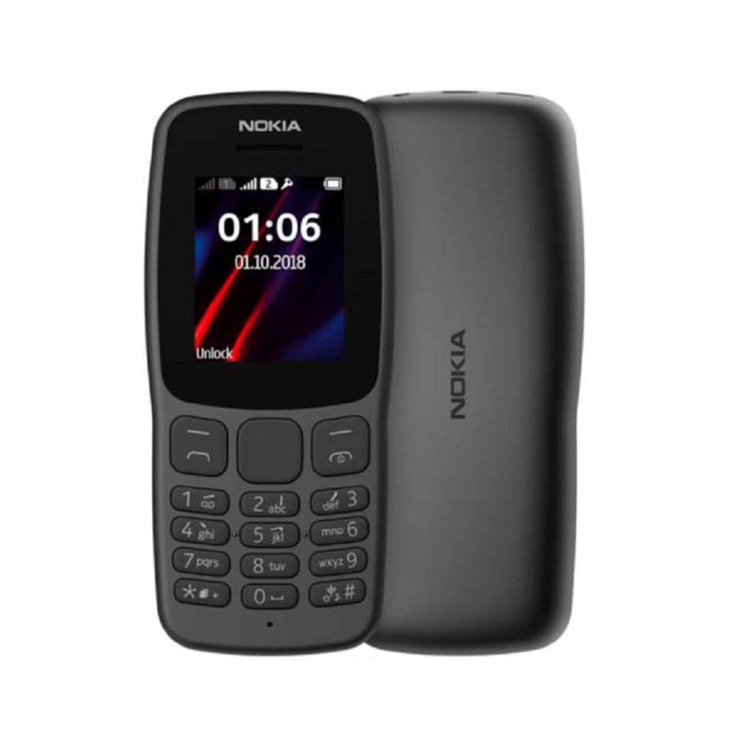 Nokia 106 TA-1114 4GB Black DS EU