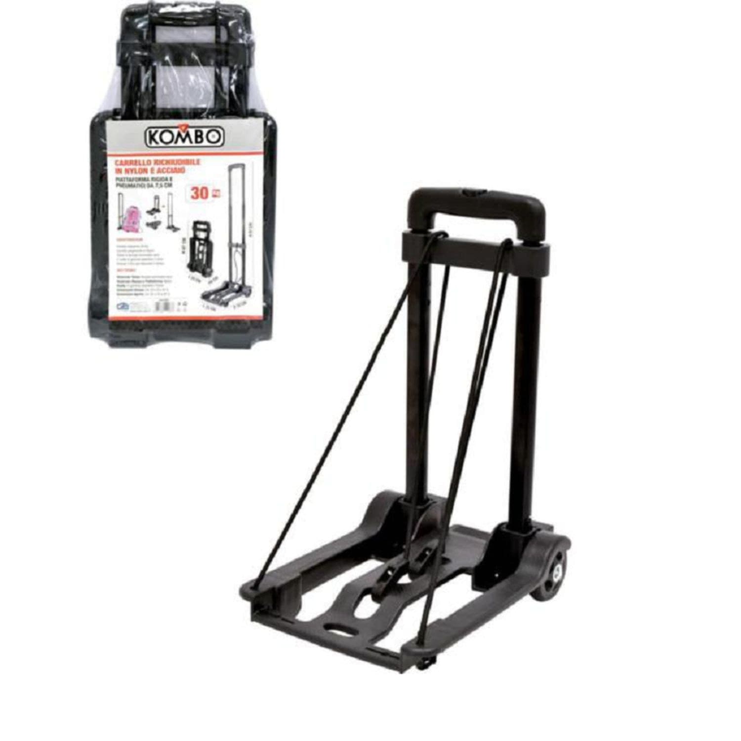 Kombo Carrello Richiudibile Nylon/Acciaio Aperto Max 30Kg KOX3