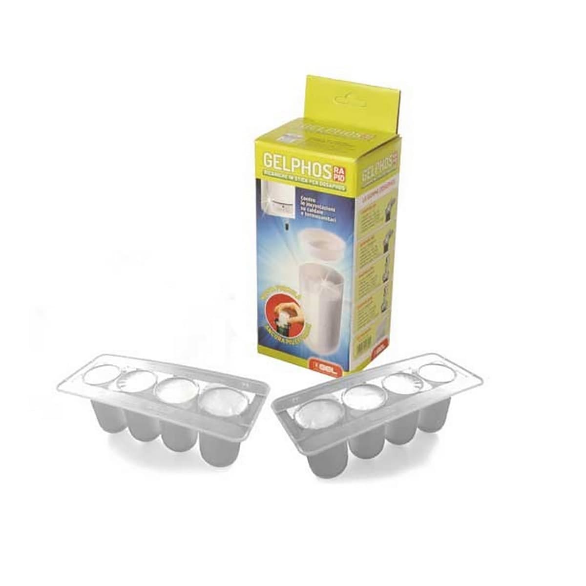 8PZ RICARICA POLIFOSFATI PER DOSATORI GELPHOS RAPID- 8 x 80 gr- GEL- pezzi 1 - 2