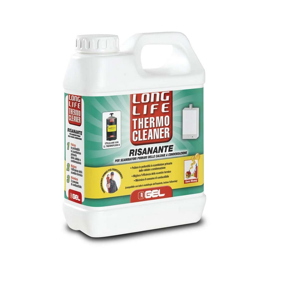 RISANANTE PER SCAMBIATORI LONG LIFE THERMO CLEANER- 1 lt- GEL- pezzi 1 - 2