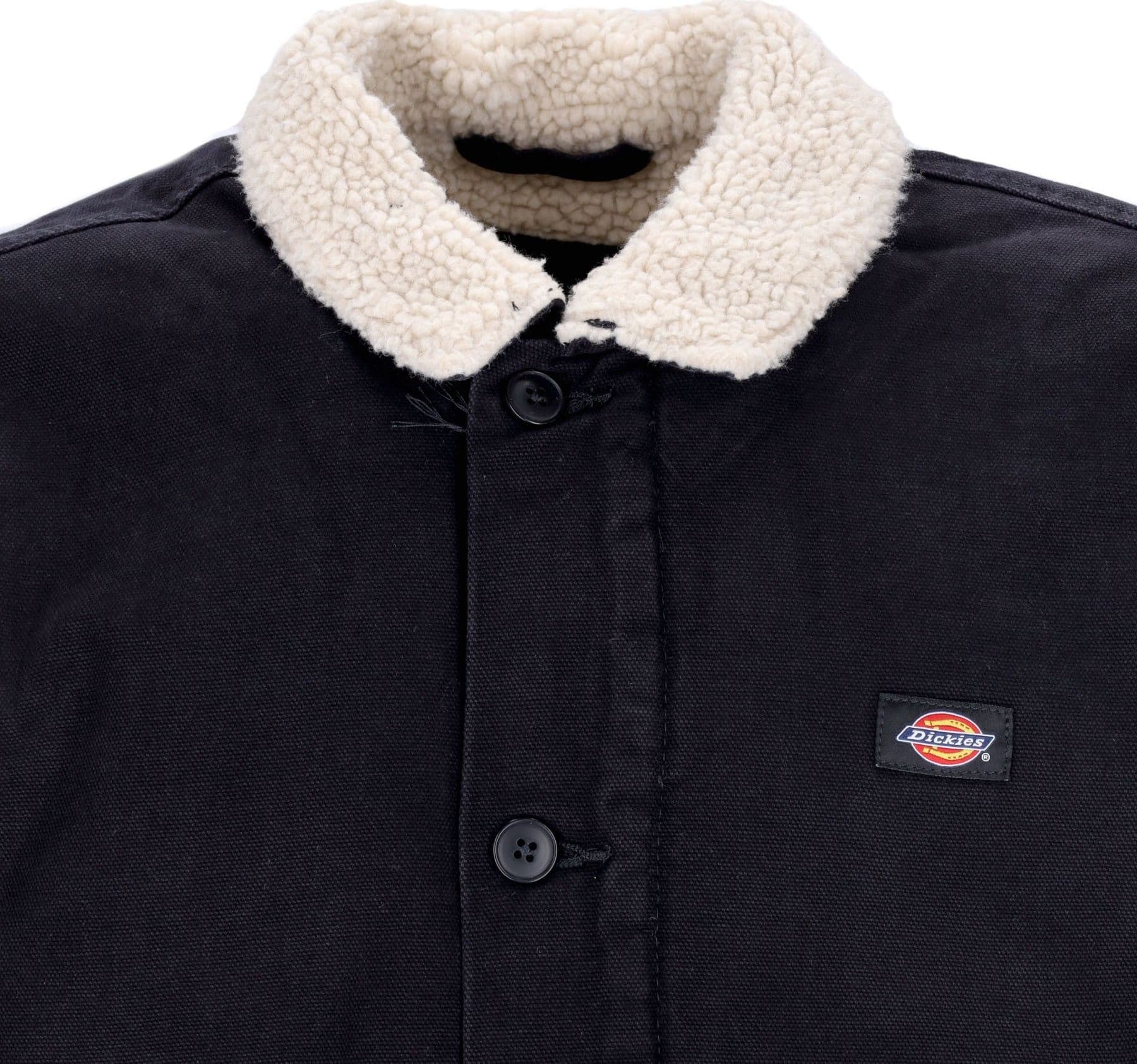 DICKIES Giacca Workwear Uomo Duck Canvas Deck Jacket Stone Washed Black - 3