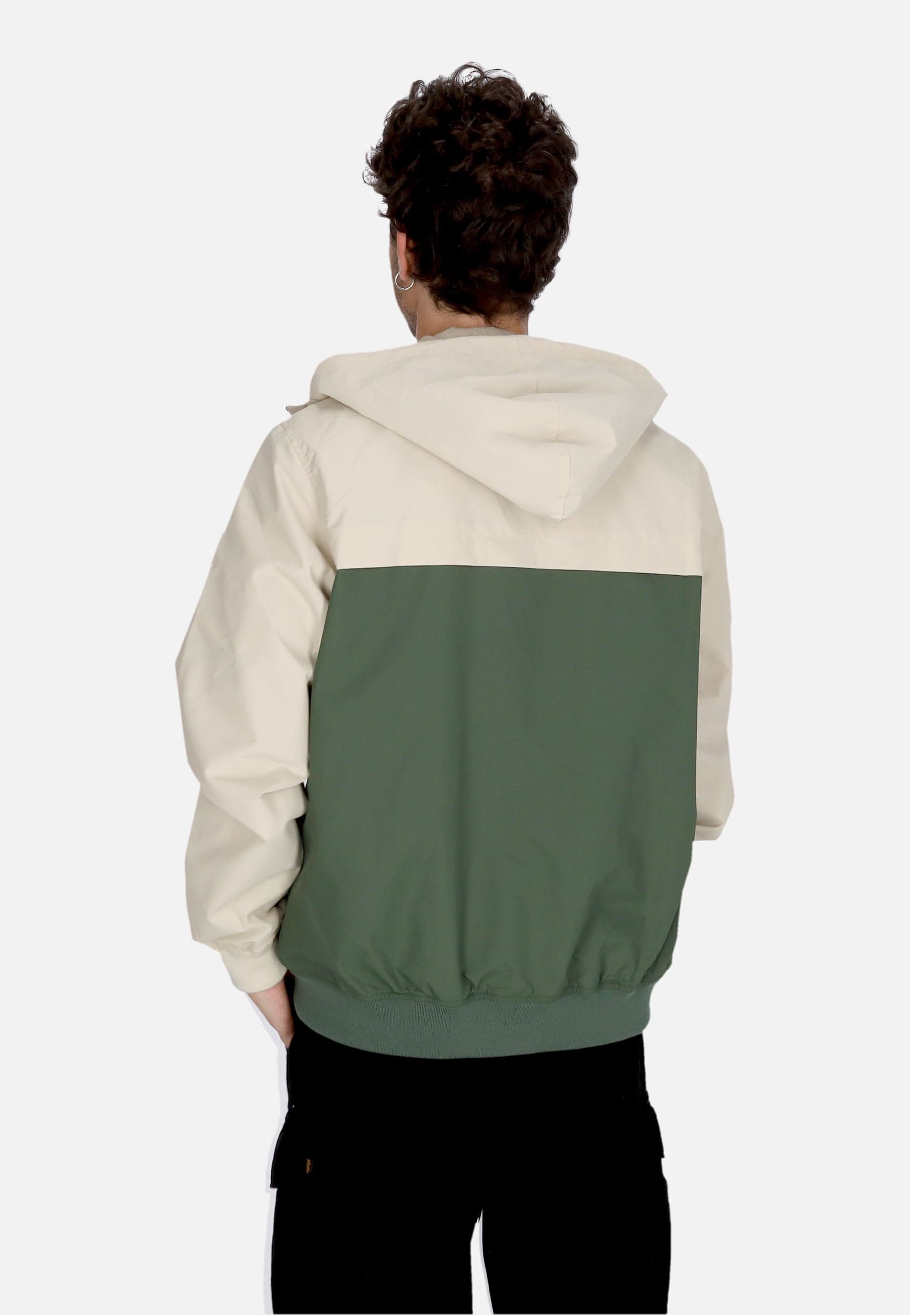 IRIEDAILY Giacca a Vento Uomo Achterdeck Jacket Beige/green - 4