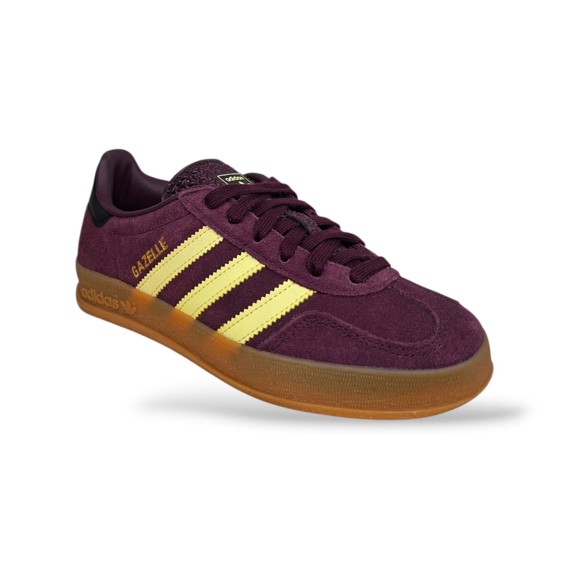 Adidas Gazelle Indoor Sneakers Bambine Ragazze Viola Giallo Camel | Taglia 36-40 | Suede Lacci | Scarpetteria Gica - 2
