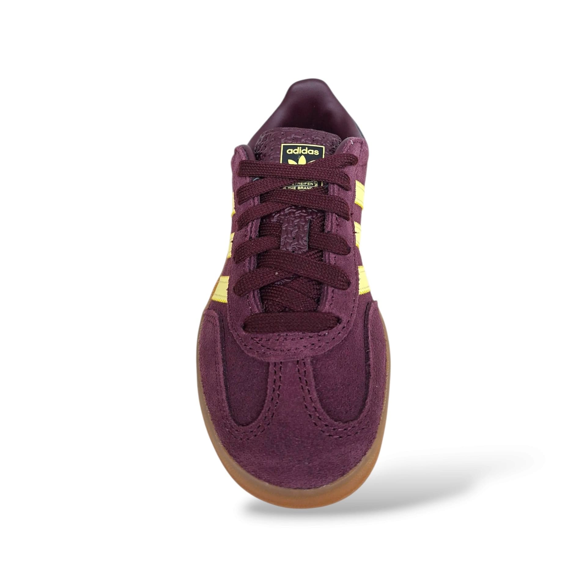 adidas Originals Gazelle Indoor – Sneakers bambina in suede viola, giallo e camel - 9