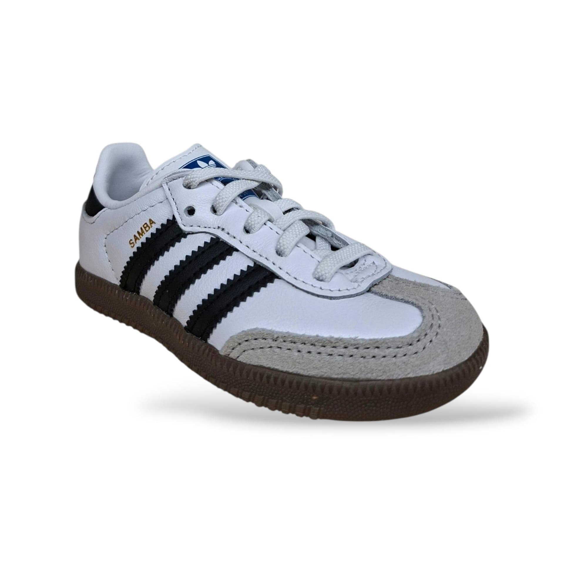 Adidas Samba Originals Sneakers Bambini Bianco Nero | Taglia 22-38 | Pelle Suede | Velcro e Lacci | Scarpetteria Gica - 2