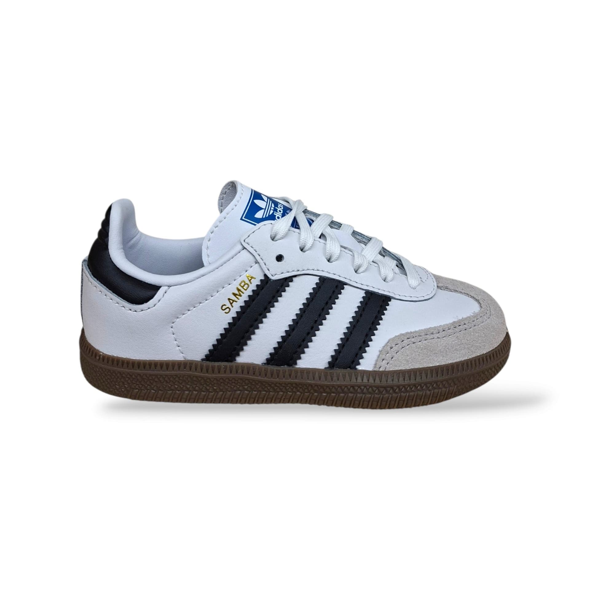Adidas Samba Originals Sneakers Bambini Bianco Nero | Taglia 22-38 | Pelle Suede | Velcro e Lacci | Scarpetteria Gica - 11