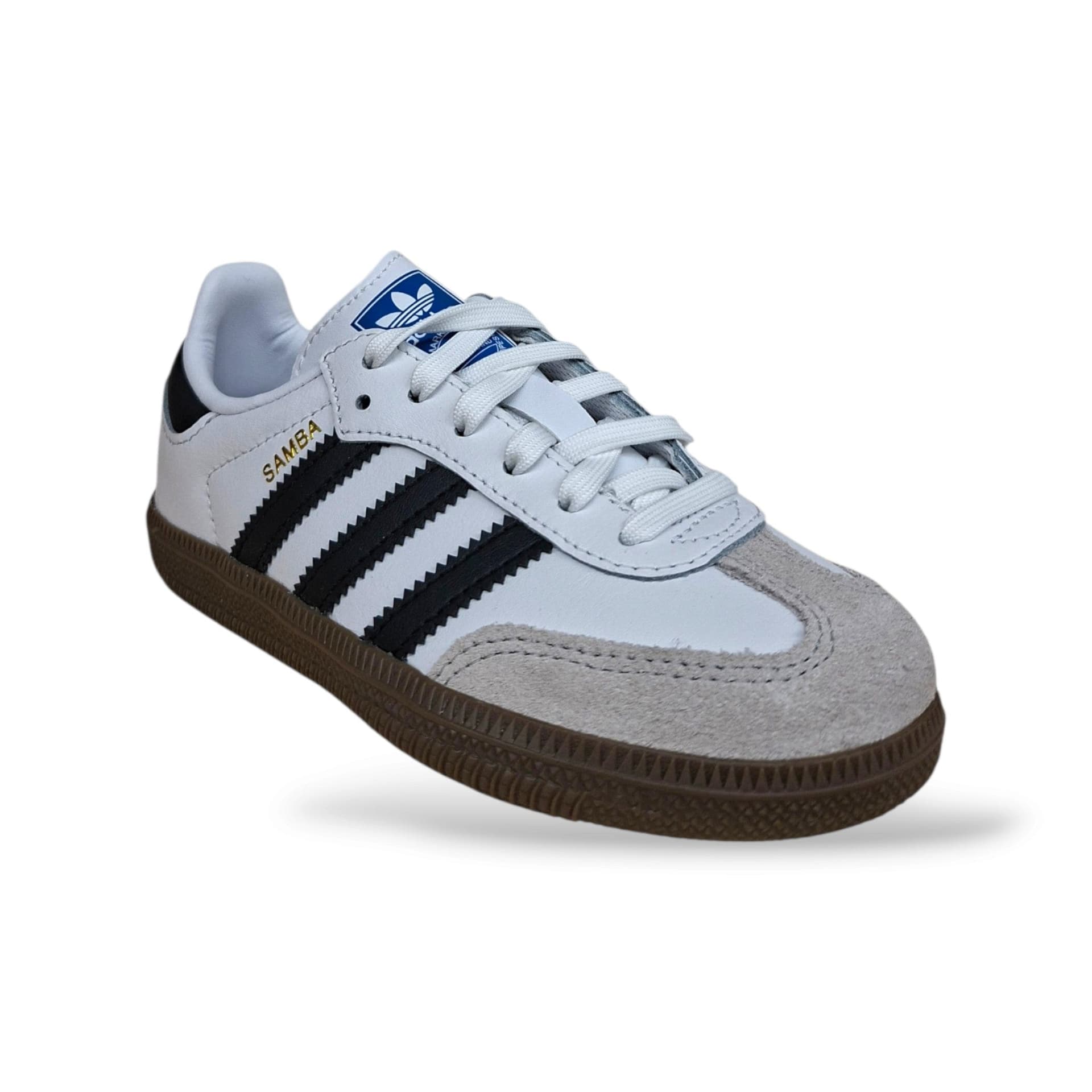 Adidas Samba Originals Sneakers Bambini Bianco Nero | Taglia 22-38 | Pelle Suede | Velcro e Lacci | Scarpetteria Gica - 12